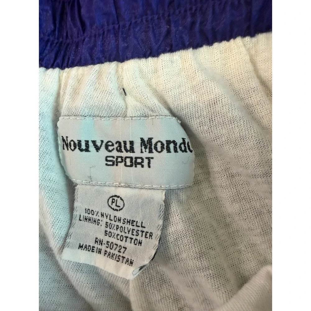 Vintage Nouveau Monde Sport PL Tracksuit Windbreaker Pant Set 80s 90s Colorblock